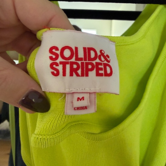 Solid & Striped Bailey Cutout Swim Swim Cover-Up Dress - Pear, size M - Picture 5 of 6